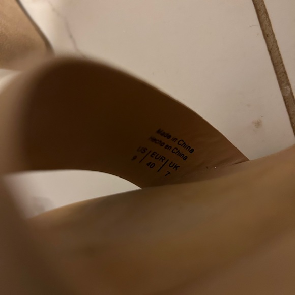 Call It Spring Nude Wedges Sz 9 - Picture 13 of 13